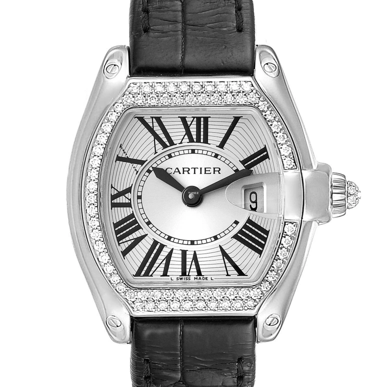 Cartier,Drive de Cartier 37x32.80mm,37x32.80mm,White Gold,Silver,Quartz,Day,In-house Caliber,WE500260
