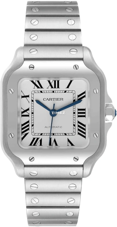 Cartier,Santos de Cartier 35.10mm,35.10mm,Stainless Steel,White,Automatic,42hours,In-house Caliber,WSSA0010