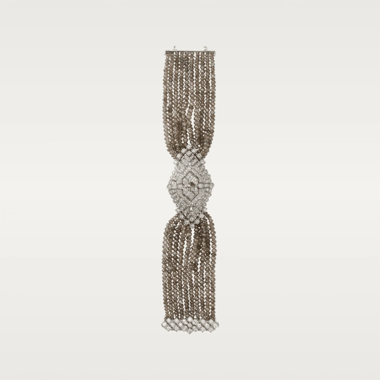 Cartier,High Jewelry Watches ,White Gold,Silver,Quartz,In-house Caliber,Brown,HPI00576