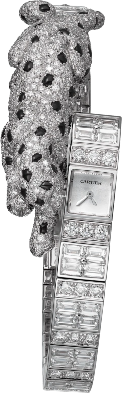 Cartier,High Jewelry Watches 26.50mm,26.50mm,White Gold,Silver,Handwound,In-house Caliber,Sapphire,Crystal Glass,HPI01001