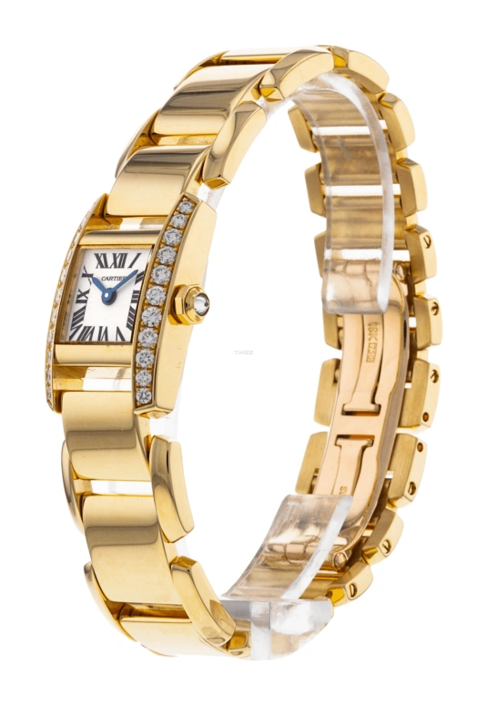 Cartier,Tank 25mm,25mm,Yellow Gold,White,Quartz,Sapphire,Crystal Glass,Square,WE70047H