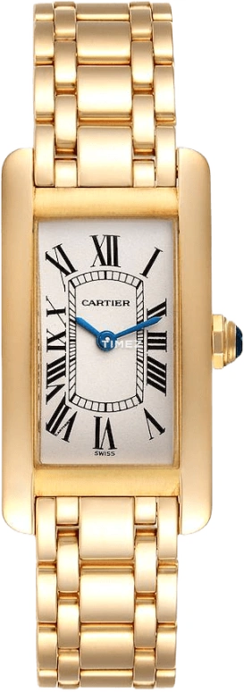 Cartier,Tank 19x35mm,19x35mm,Yellow Gold,White,Quartz,Sapphire,Crystal Glass,Square,W26015K2