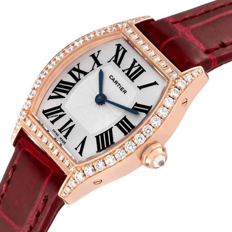 Cartier,Tortue 30x24mm,30x24mm,Rose Gold,Silver,Handwound,In-house Caliber,Hardlex,WA501006