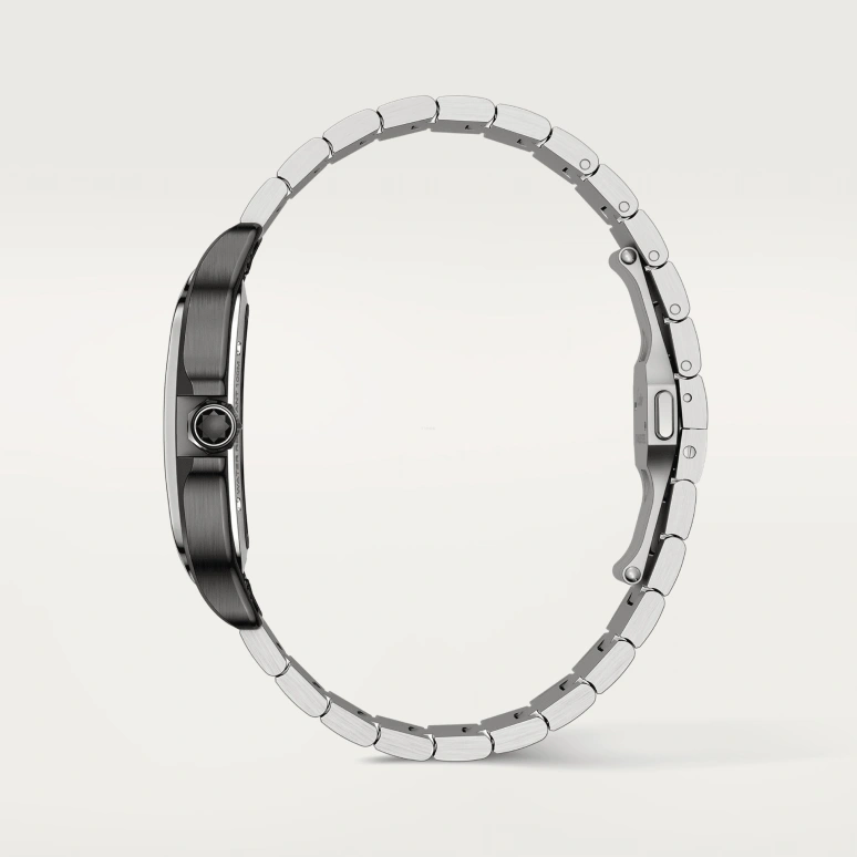 Cartier,Santos de Cartier 39.80mm,39.80mm,Stainless Steel,Silver,Handwound,72hours,In-house Caliber,WHSA0027