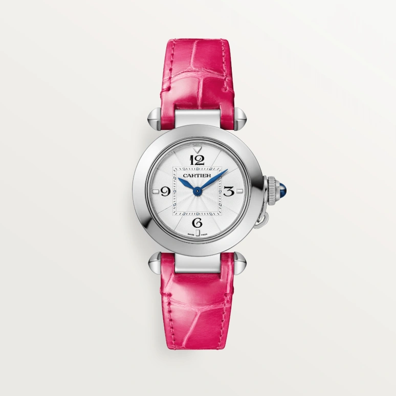 Cartier,Pasha de Cartier 30mm,30mm,Stainless Steel,Silver,Quartz,Sapphire,Crystal Glass,Round,WSPA0021