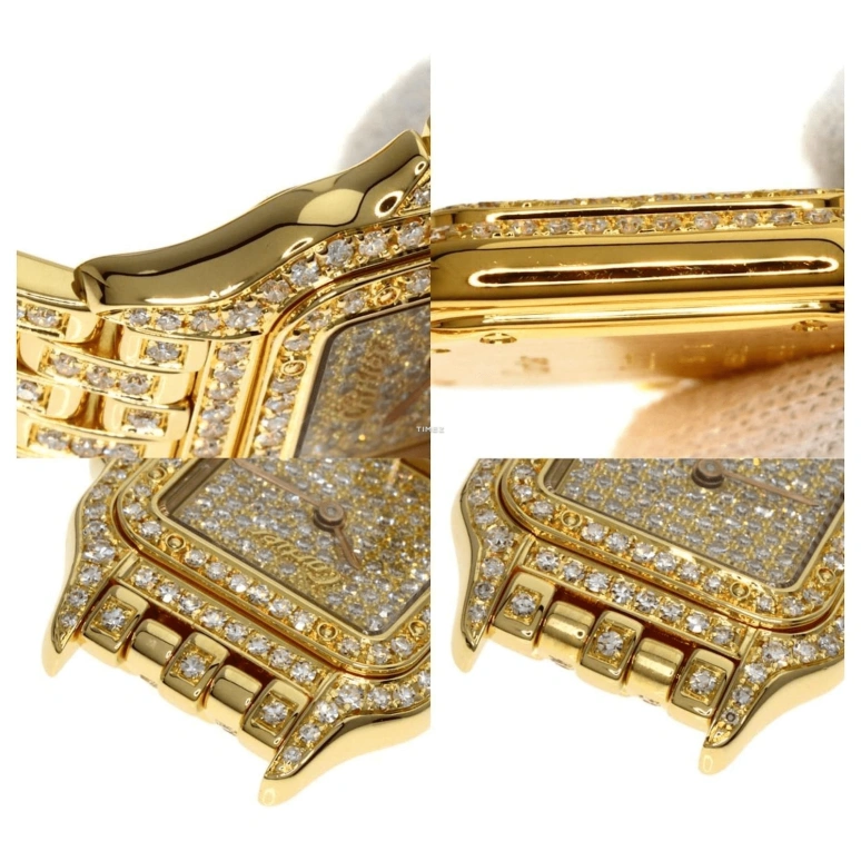 Cartier,Panthère de Cartier 22mm,22mm,Yellow Gold,Gold,Quartz,Sapphire,Rectangular,WF3072B9PVE