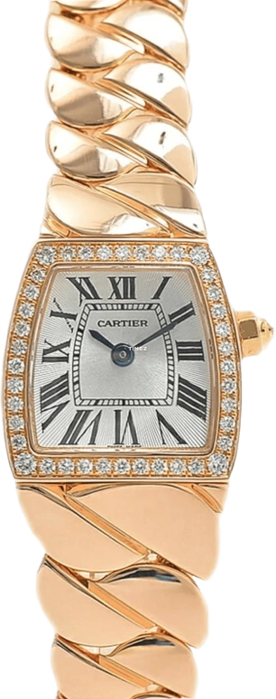 Cartier,La Dona de Cartier 18mm,18mm,Rose Gold,Silver,Quartz,Sapphire,Crystal Glass,WE60086I