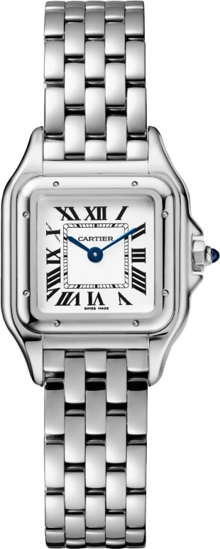 Cartier,Panthère de Cartier 23x30mm,23x30mm,Stainless Steel,Silver,Quartz,Sapphire,Crystal Glass,Square,WSPN0006