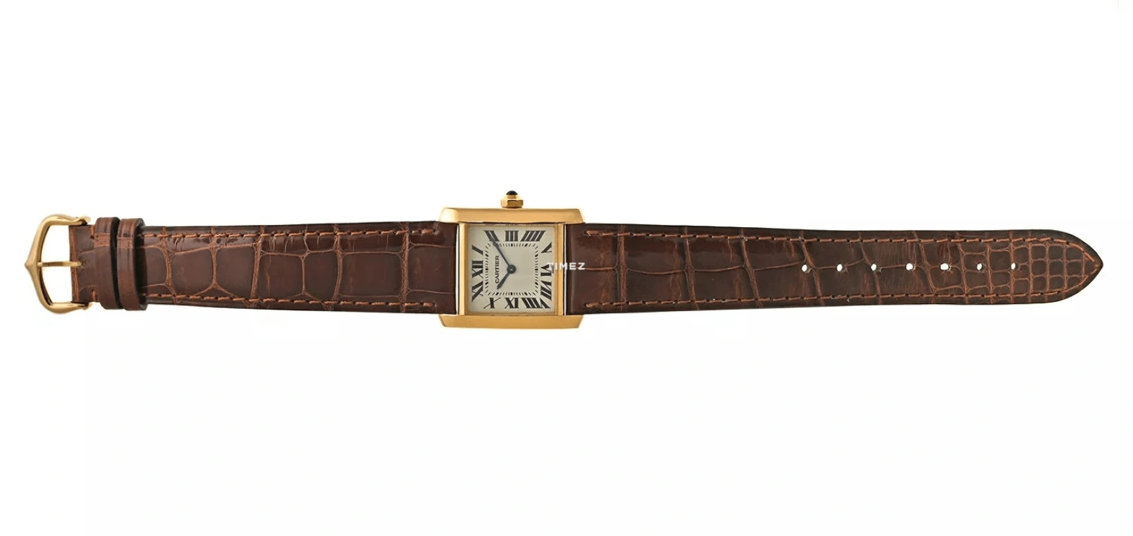 Cartier,Tank 25mm,25mm,Yellow Gold,Champagne,Quartz,Sapphire,Square,1821