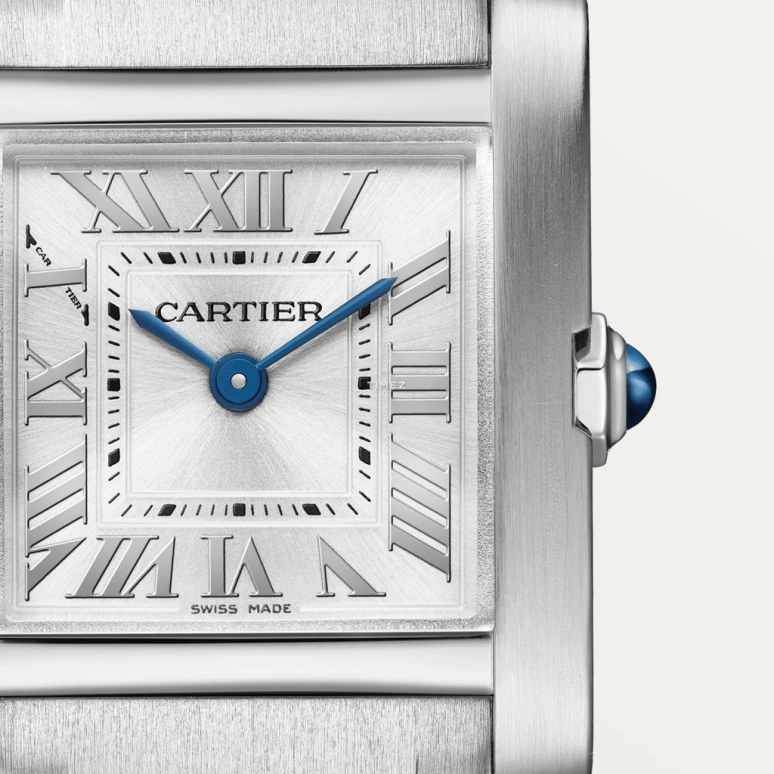 Cartier,Tank 25.70x21.20mm,25.70x21.20mm,Stainless Steel,Silver,Quartz,Sapphire,Crystal Glass,Square,WSTA0065
