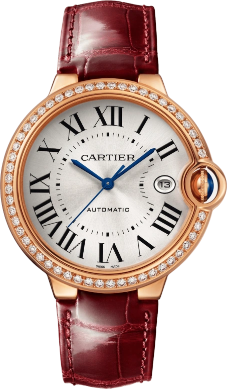 Cartier,Ballon Bleu de Cartier 40mm,40mm,Rose Gold,Silver,Automatic,Day,42hours,WJBB0056