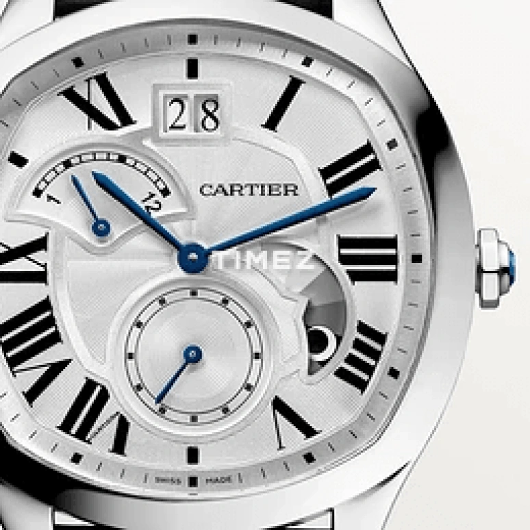 Cartier,Drive de Cartier 47x41mm,47x41mm,Stainless Steel,Silver,Automatic,Dule Time,Big Date,Day / Night Indication,WSNM0016