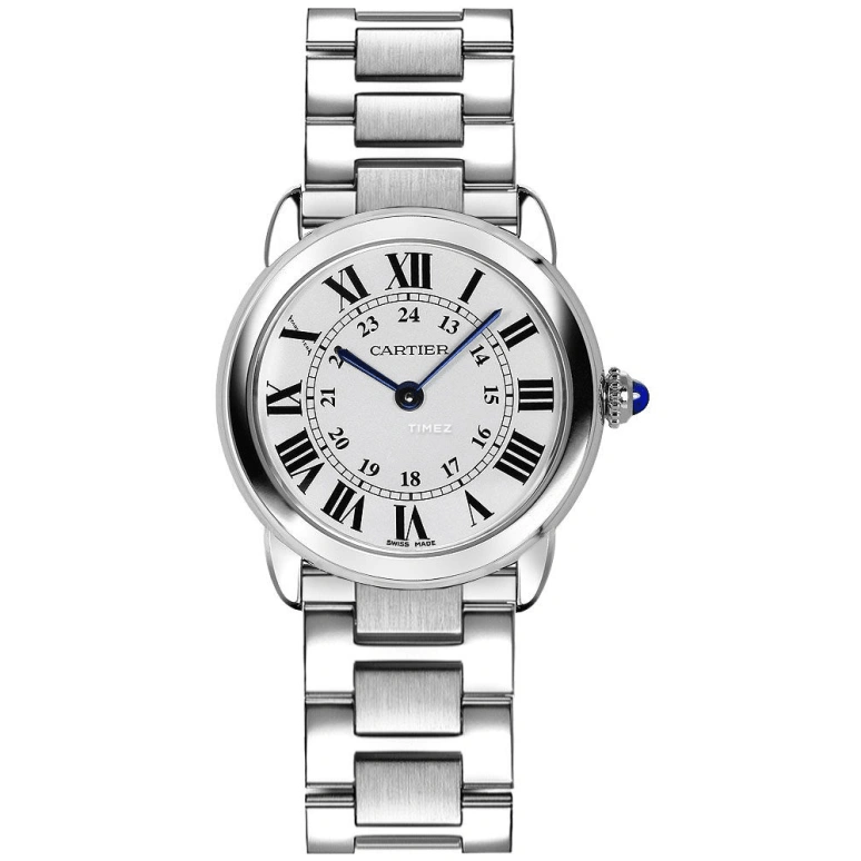 Cartier,Ronde de Cartier 29.50mm,29.50mm,Stainless Steel,Silver,Quartz,In-house Caliber,Sapphire,Crystal Glass,W6701004