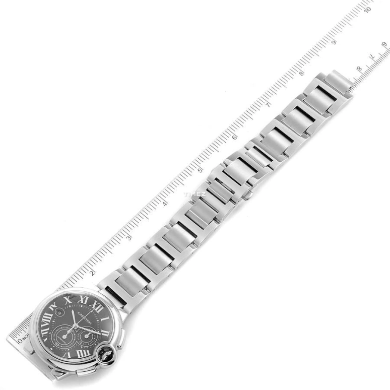 Cartier,Ballon Bleu de Cartier 44mm,44mm,Stainless Steel,Black,Automatic,Chronograph,Day,W6920077