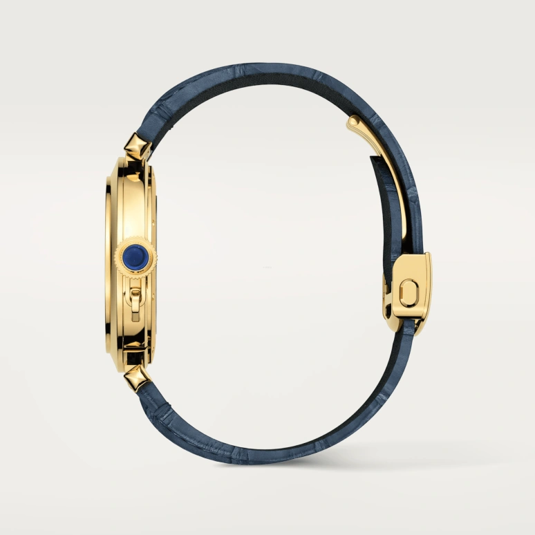 Cartier,Pasha de Cartier 41mm,41mm,Yellow Gold,Silver,Automatic,Day,42hours,WGPA0007