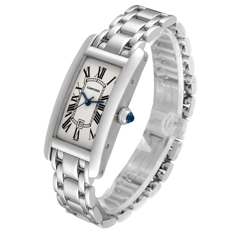 Cartier,Tank 41x23mm,41x23mm,White Gold,Silver,Automatic,Day,In-house Caliber,W26036L1