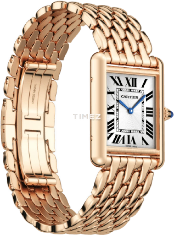 Cartier,Tank 33.70x25.50mm,33.70x25.50mm,Rose Gold,Silver,Handwound,38hours,In-house Caliber,WGTA0024