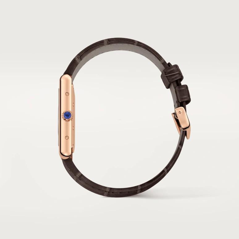 Cartier,Tank 33.70x25.50mm,33.70x25.50mm,Rose Gold,Silver,Handwound,38hours,In-house Caliber,WGTA0011