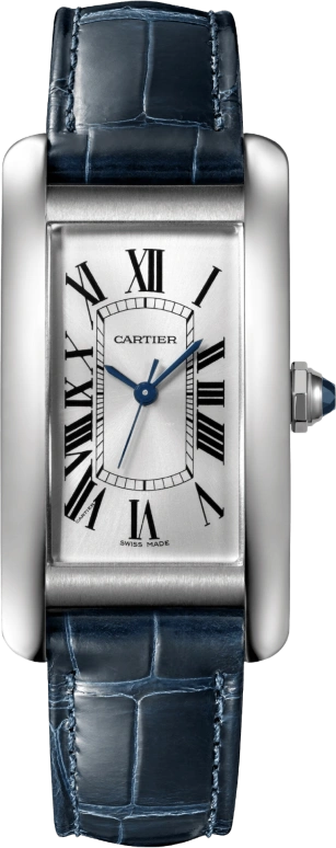 Cartier,Tank 41.60x22.60mm,41.60x22.60mm,Stainless Steel,Silver,Automatic,Sapphire,Crystal Glass,Square,WSTA0044