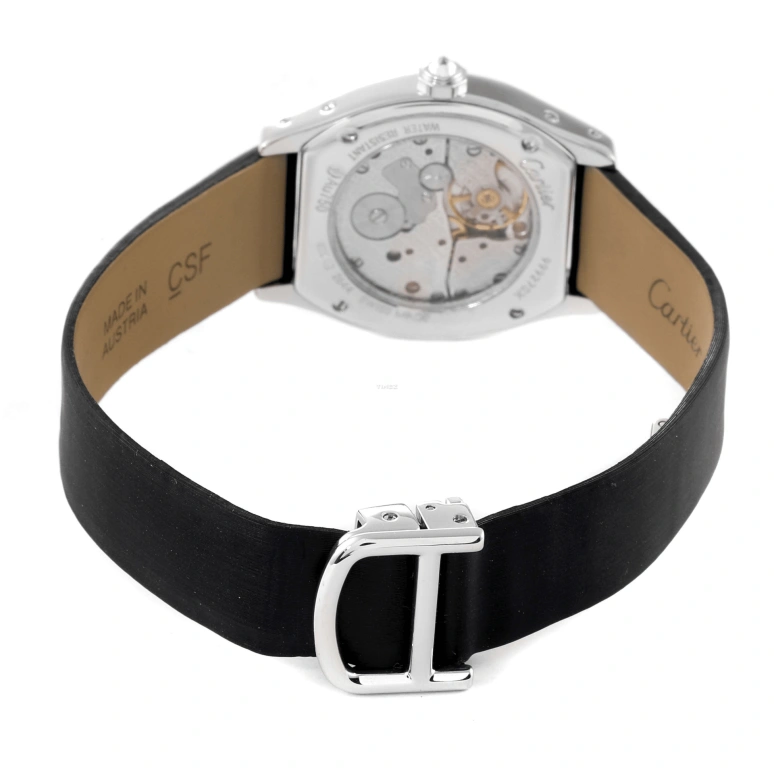 Cartier,Tortue 34x28mm,34x28mm,White Gold,Silver,Handwound,36hours,In-house Caliber,WA507231