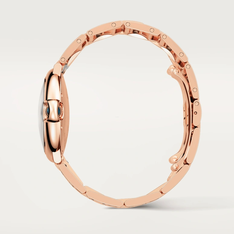 Cartier,Ballon Bleu de Cartier 36mm,36mm,Rose Gold,Silver,Automatic,Sapphire,Crystal Glass,Round,WGBB0055