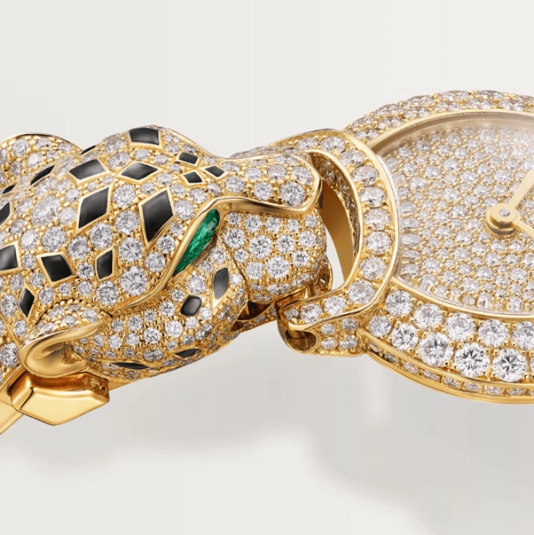 Cartier,Indomptables de Cartier 22.20mm,22.20mm,Yellow Gold,Gold,Silver,Quartz,Sapphire,Crystal Glass,Other,HPI01451