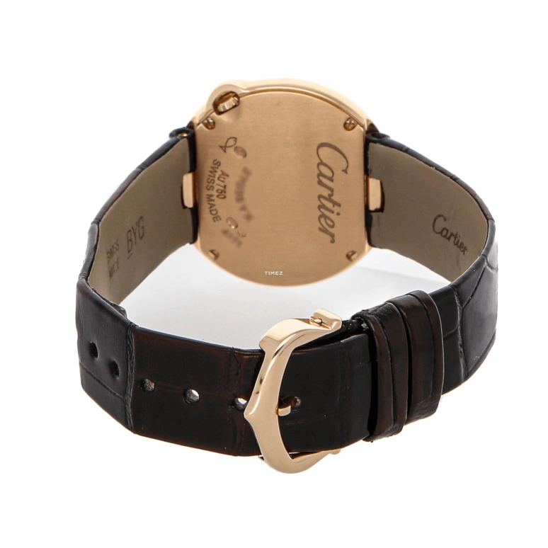 Cartier,Ballon Blanc de Cartier 30mm,30mm,Rose Gold,Silver,Quartz,Sapphire,Crystal Glass,Round,WJBL0005