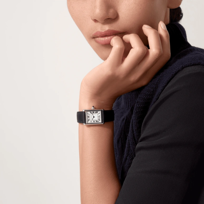 Cartier,Tank 29.50x22mm,29.50x22mm,Stainless Steel,Silver,Quartz,Sapphire,Crystal Glass,Square,WSTA0042