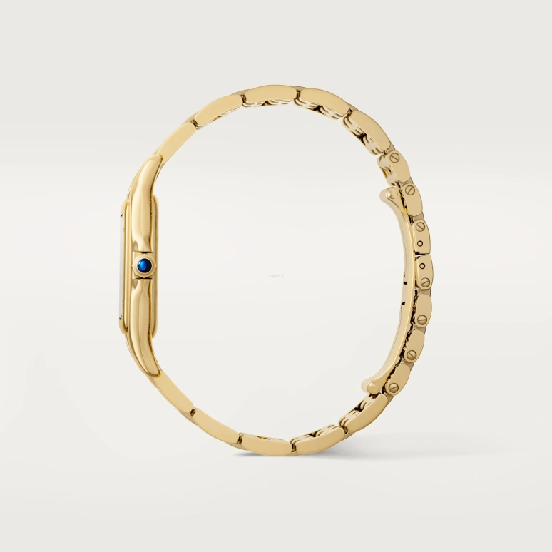 Cartier,Panthère de Cartier 31x42mm,31x42mm,Yellow Gold,White,Quartz,Sapphire,Crystal Glass,Square,WGPN0051