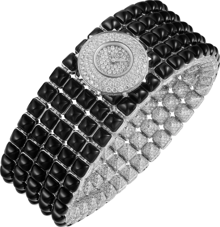 Cartier,Other 21.14x20.82mm,21.14x20.82mm,White Gold,Silver,Quartz,Sapphire,Brilliant Cut,HPI01459
