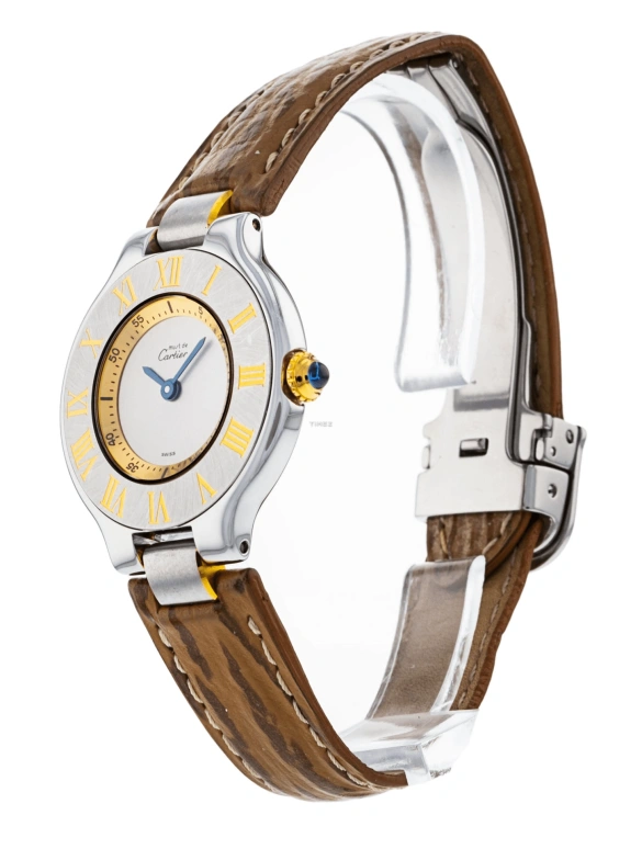 Cartier,21 Chronoscaph 28mm,28mm,Stainless Steel,Silver,Quartz,Sapphire,Crystal Glass,Round,W1007323