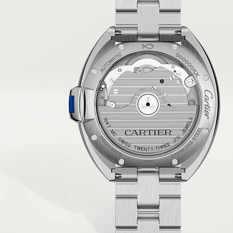 Cartier,Clé de Cartier 35mm,35mm,Stainless Steel,Silver,Automatic,Day,42hours,WSCL0006