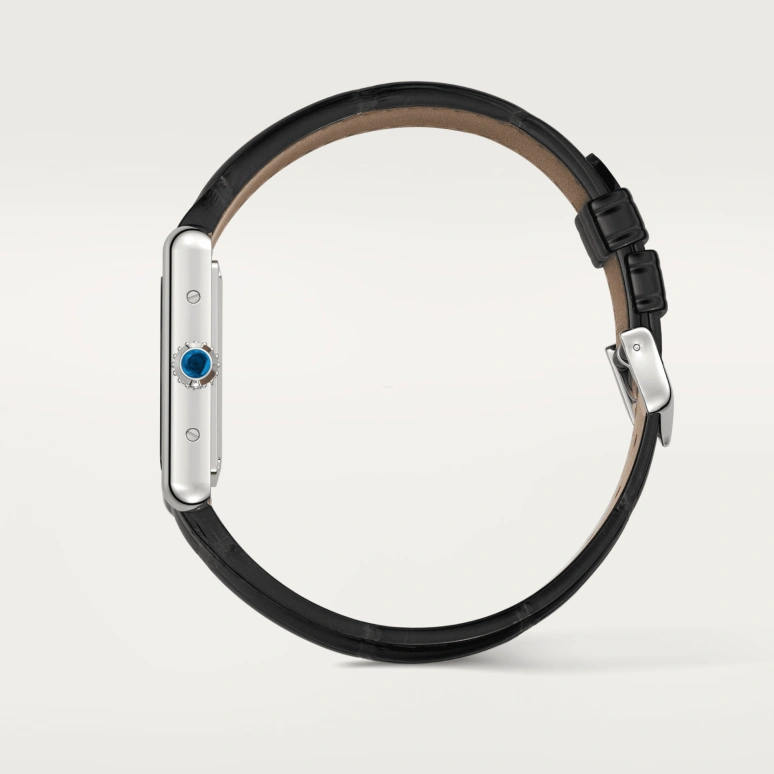 Cartier,Tank 29.50x22mm,29.50x22mm,Stainless Steel,Black,Quartz,Sapphire,Crystal Glass,Square,WSTA0071