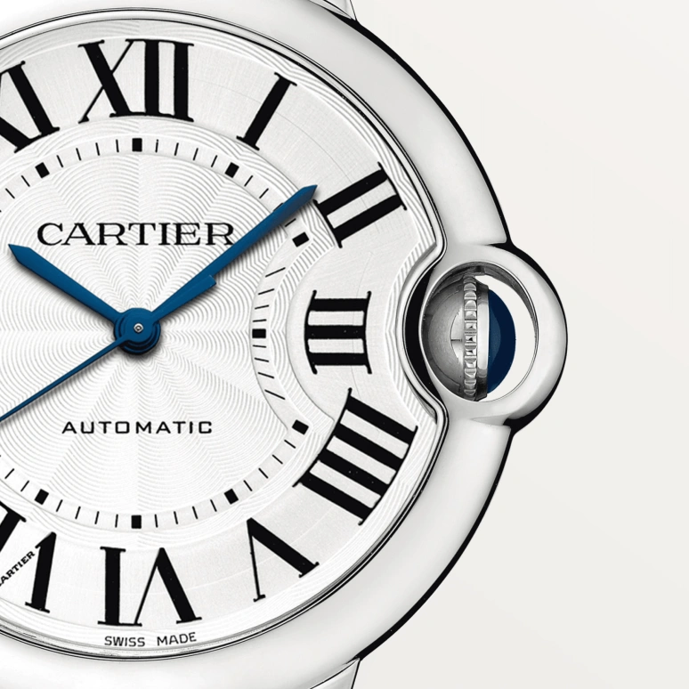 Cartier,Ballon Bleu de Cartier 36mm,36mm,Stainless Steel,Silver,Automatic,Sapphire,Crystal Glass,Round,WSBB0048