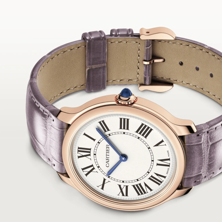 Cartier,Ronde de Cartier 36mm,36mm,Rose Gold,Cream,Quartz,Sapphire,Crystal Glass,Round,WGRN0012