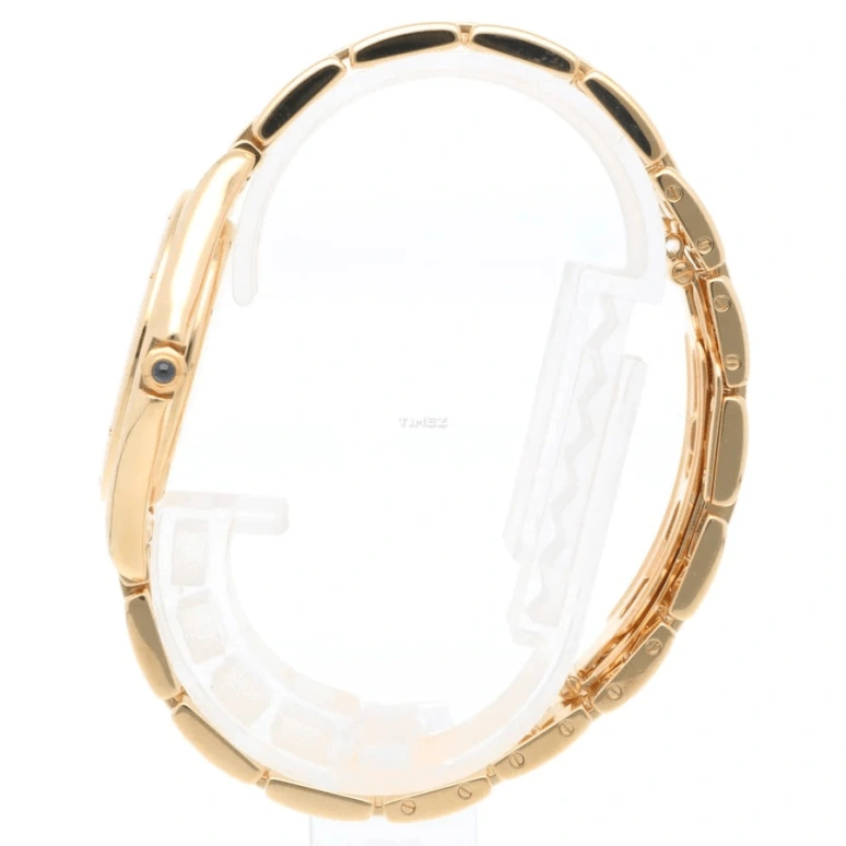 Cartier,Panthère de Cartier 33mm,33mm,Yellow Gold,Silver,Quartz,Day,Sapphire,Crystal Glass,887904