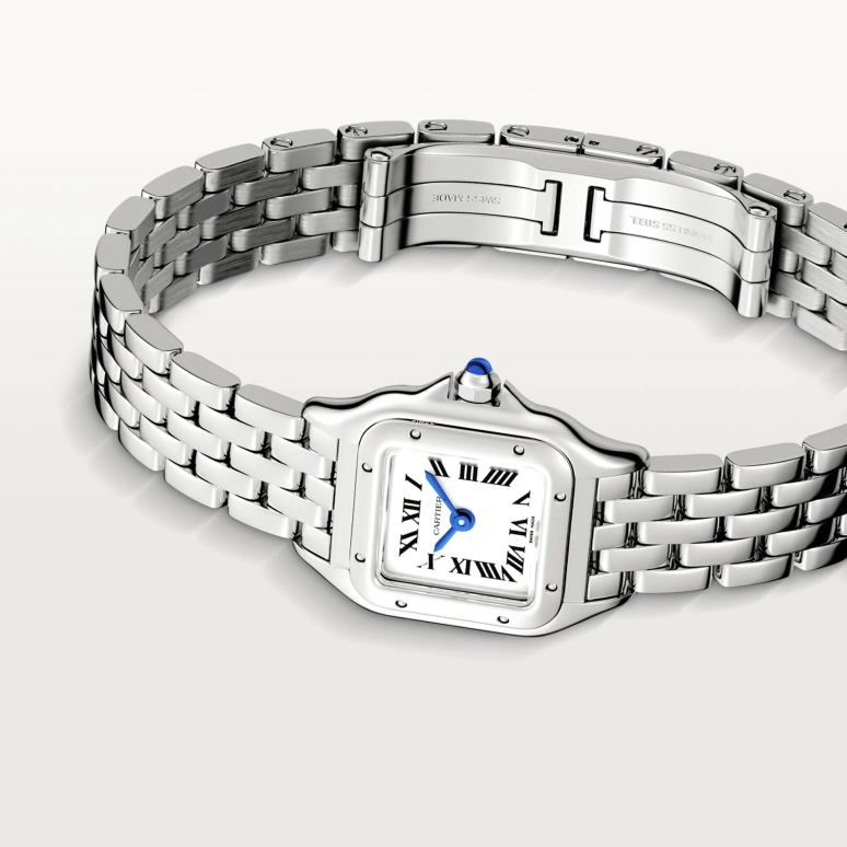 Cartier,Panthère de Cartier 25x19mm,25x19mm,Stainless Steel,Silver,Quartz,Sapphire,Crystal Glass,Square,WSPN0012