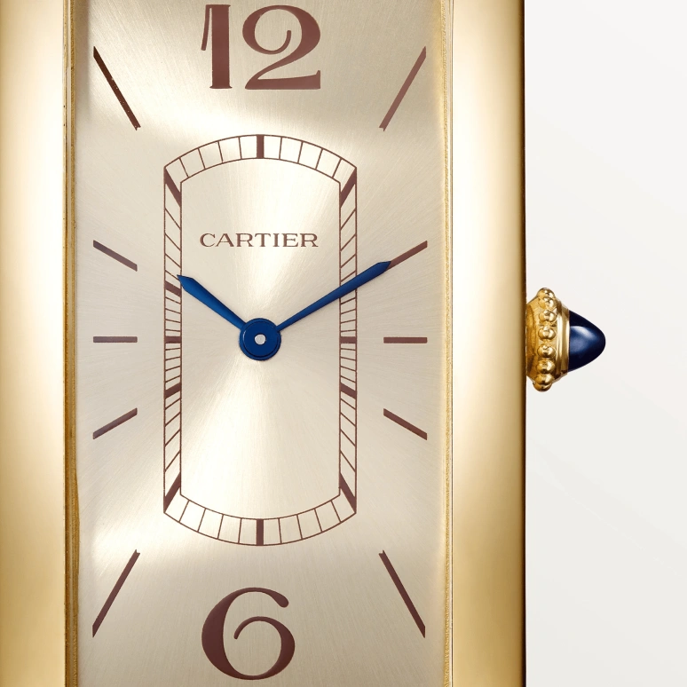 Cartier,Tank 46.30x23mm,46.30x23mm,Yellow Gold,Champagne,Handwound,In-house Caliber,Hardlex,WGTA0026