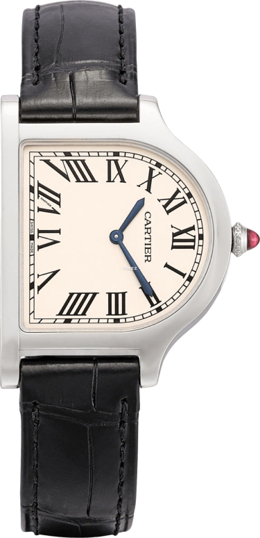 Cartier,Cloche de Cartier 37.15x28.75mm,37.15x28.75mm,Platinum,Beige,Handwound,38hours,In-house Caliber,WGCC0004