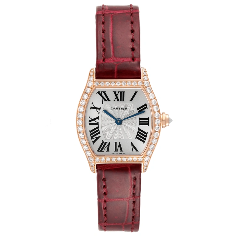 Cartier,Tortue 30x24mm,30x24mm,Rose Gold,Silver,Handwound,In-house Caliber,Hardlex,WA501006