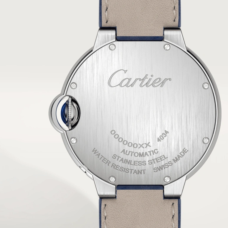 Cartier,Ballon Bleu de Cartier 37.60mm,37.60mm,Stainless Steel,Silver,Automatic,Moonphase,Sapphire,Crystal Glass,WSBB0029