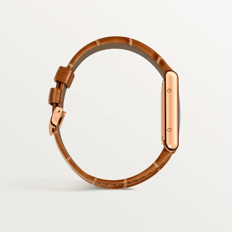 Cartier,Tank 29.50x22mm,29.50x22mm,Rose Gold,Silver,Handwound,In-house Caliber,Hardlex,WGTA0010