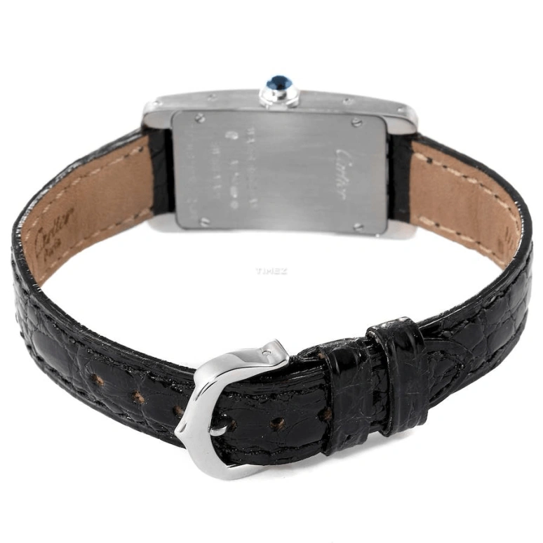 Cartier,Tank 35.80mm,35.80mm,White Gold,Silver,Quartz,In-house Caliber,Hardlex,W2601956
