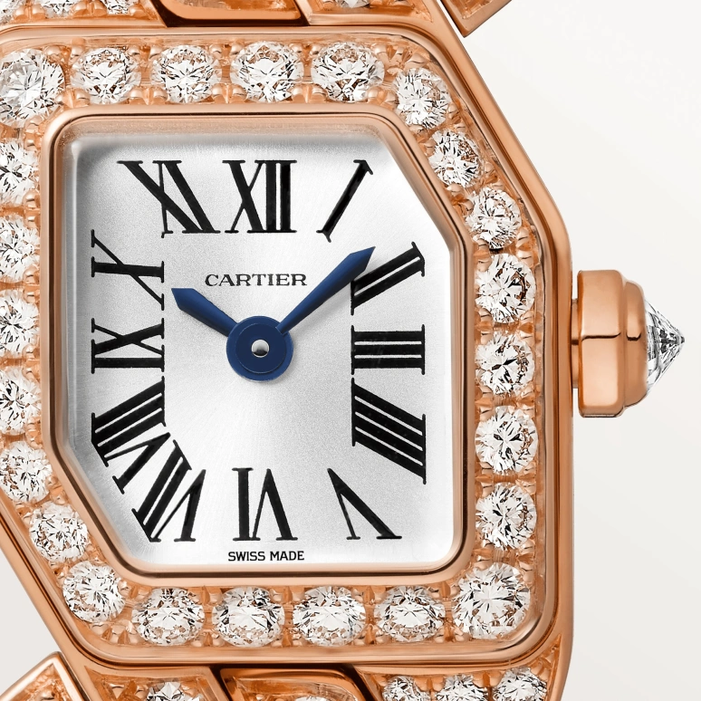 Cartier,Maillon de Cartier 31x17mm,31x17mm,Rose Gold,Silver,Quartz,Sapphire,Crystal Glass,Other,WJBJ0004
