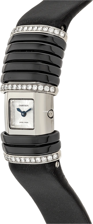Cartier,Tank 16x39mm,16x39mm,Titanium,Ceramic,Silver White,White,Quartz,Sapphire,Crystal Glass,Square,WT000550