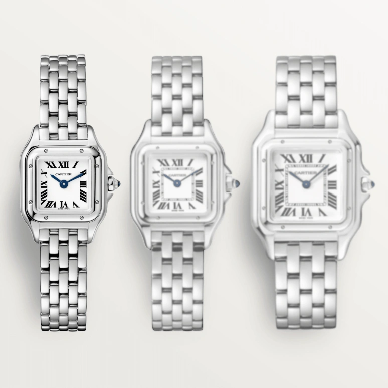 Cartier,Panthère de Cartier 25x19mm,25x19mm,Stainless Steel,Silver,Quartz,Sapphire,Crystal Glass,Square,WSPN0019