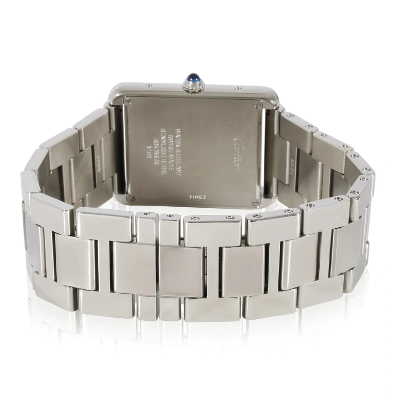 Cartier,Tank 34.80x27.40mm,34.80x27.40mm,Stainless Steel,Silver,Quartz,Sapphire,Crystal Glass,Square,W5200014