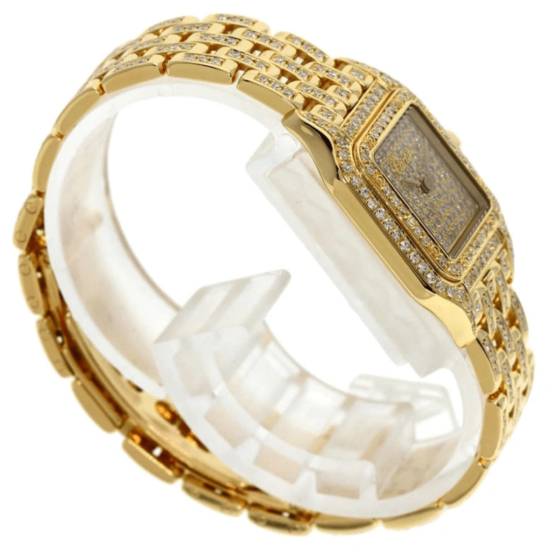 Cartier,Panthère de Cartier 22mm,22mm,Yellow Gold,Gold,Quartz,Sapphire,Rectangular,WF3072B9PVE