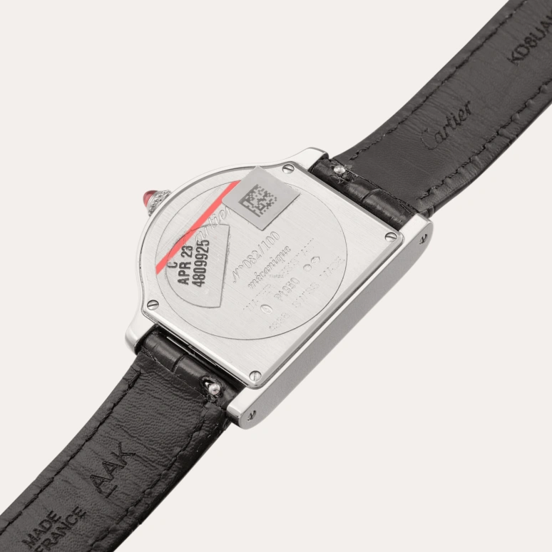 Cartier,Cloche de Cartier 37.15x28.75mm,37.15x28.75mm,Platinum,Beige,Handwound,38hours,In-house Caliber,WGCC0004