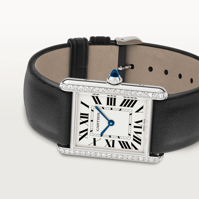 Cartier,Tank 33.70x25.50mm,33.70x25.50mm,Stainless Steel,Silver,Quartz,Sapphire,Crystal Glass,Square,W4TA0017